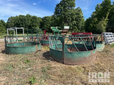 Quantity of (4) Round feeder x 8 ft 4