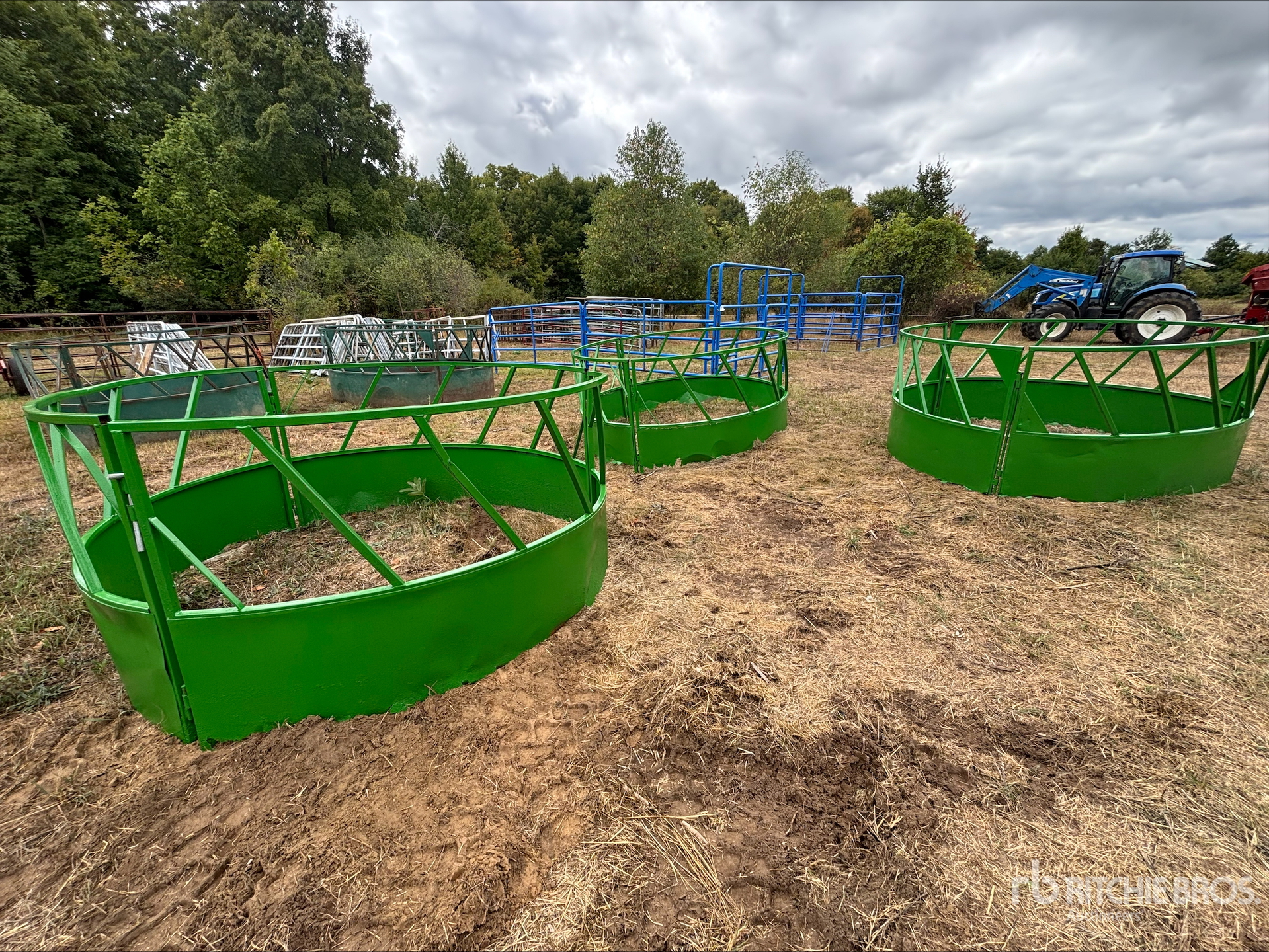 Quantity of (4) Round Livestock Feeder