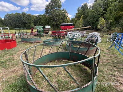 Quantity of (4) Round Livestock Feeder