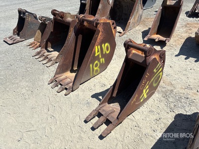 Quantity of (3) Benna per retroescavatore per terna - Fits John Deere 410