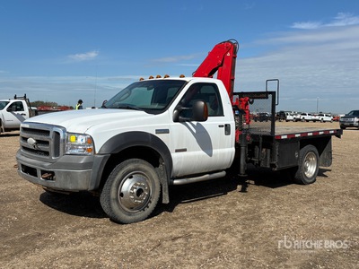 Amco 3460 lb Knuckle Boom on 2005 Ford F-450 XLT 4x4 Camión Grúa