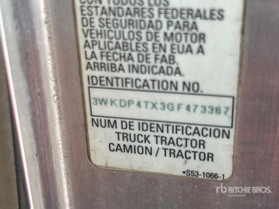 2016 Kenworth T800 Heavy Haul Tri/A Day Cab Truck Tractor