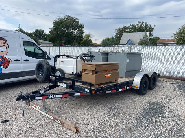 2022 PJ 1C212 21 ft T/A Flatbed Trailer w/Basement Buddy 2022 PJ 1C212 21 ft T/A Flatbed Trailer w/Basement Buddy