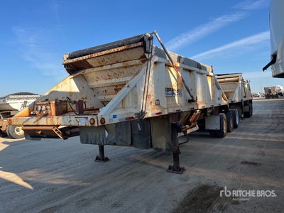 2005 Decap 29 ft Super B-Train Lead Belly Dump Trailer