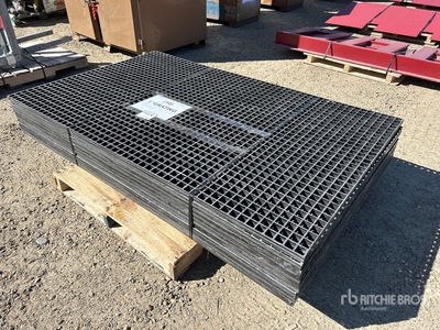 Quantity of (10) 6.5 ft x 4 ft Molded Grating (Unused)