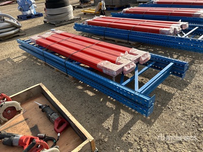 Quantity of 12 ft パレット ラック (Unused)