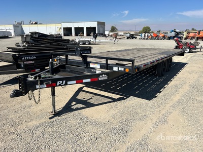 2021 PJ Trailers 20 ft T/A مقطورة مسطحة