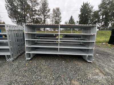 Quantity of (31) 2025 BYT GPNL96 9 ft x 5 ft Galvanized Ranch Livestock Panel (Unused)