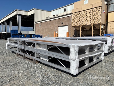 Quantity of (2) 2024 BYT BDF412 4 ft x 10 ft Aluminum Boat Dock Section Kit (Unused)