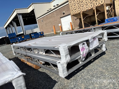 Quantity of (2) 2024 BYT BDF412 4 ft x 10 ft Aluminum Boat Dock Section Kit (Unused)