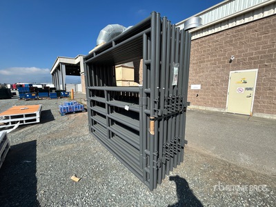 Quantity of (16) 2025 BYT FRMGTE96 9 ft 6 in Magnum Ranch Frame Livestock Gate (Unused)