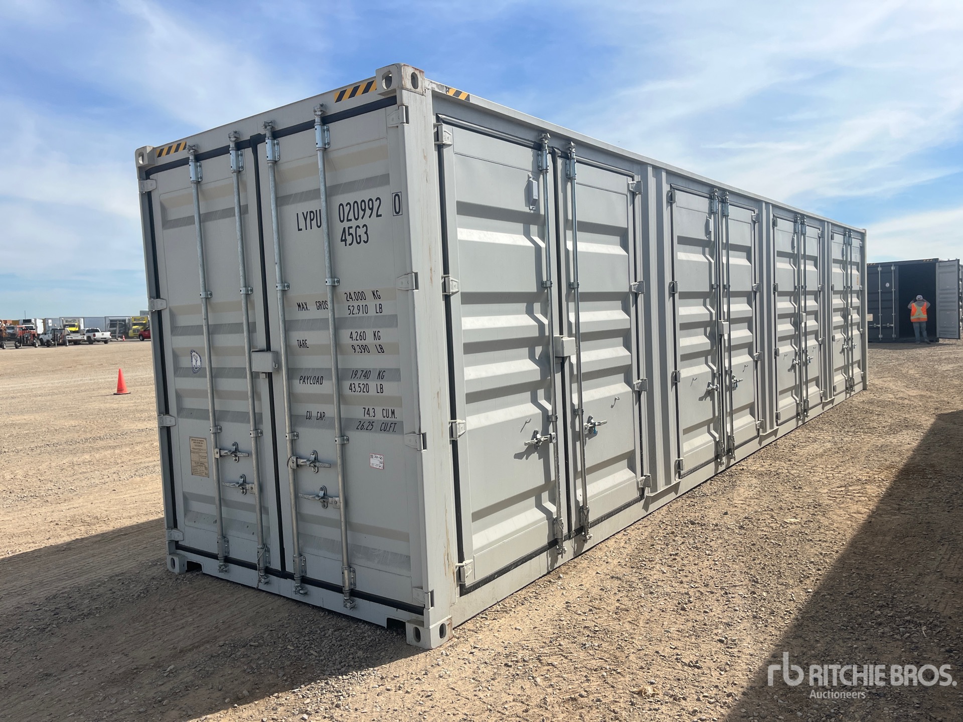 2025 40 ft High Cube Multi-Door Storage Container