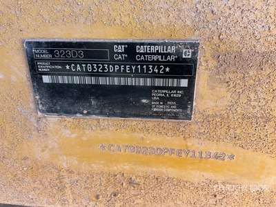 2022 Cat 323D3 Tracked Excavator
