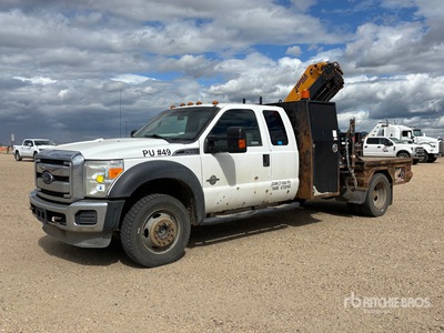2013 6940 lb Knuckle Boom on 2014 Ford F-550 XLT 4x4 Extended Cab Kranwägen