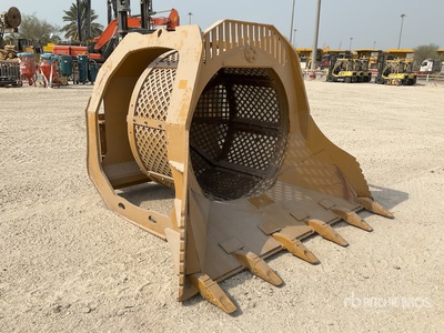 2600 mm Wheel Loader Hydraulic Rotary Screening Bucket Varios, implementos para pala cargadora