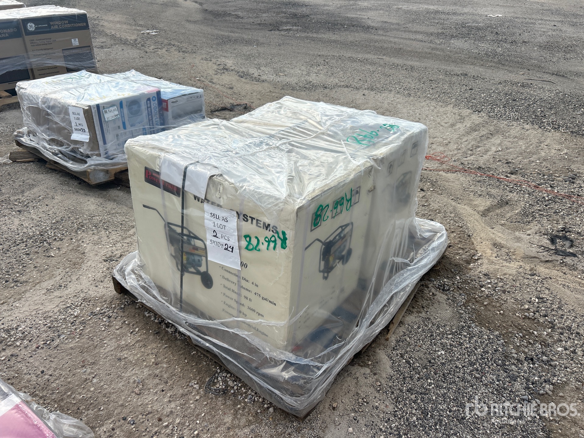 Quantity of (2) 4 in Water Pump