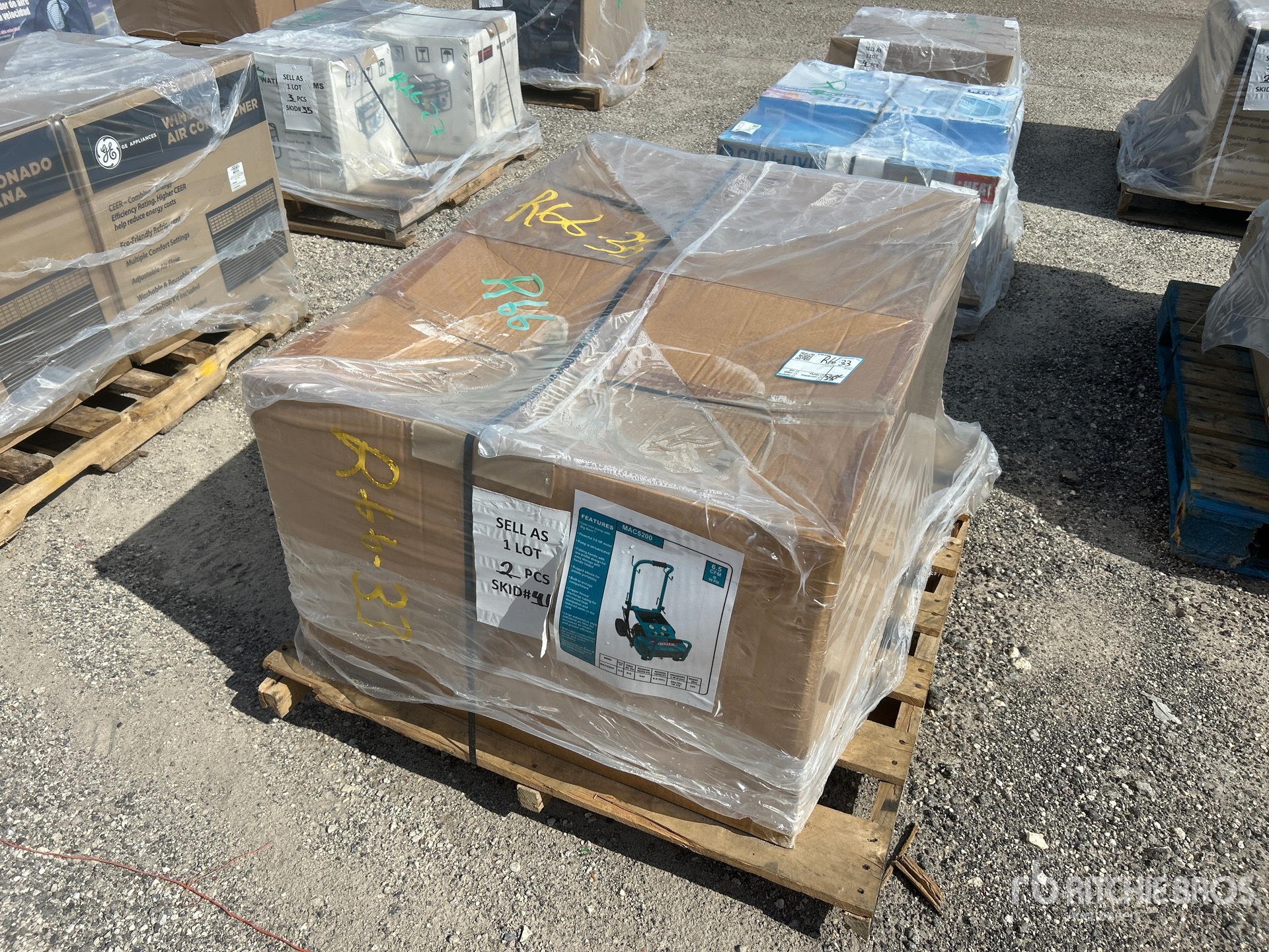 Quantity of (2) MAC 5200 3 HP Air Compressor