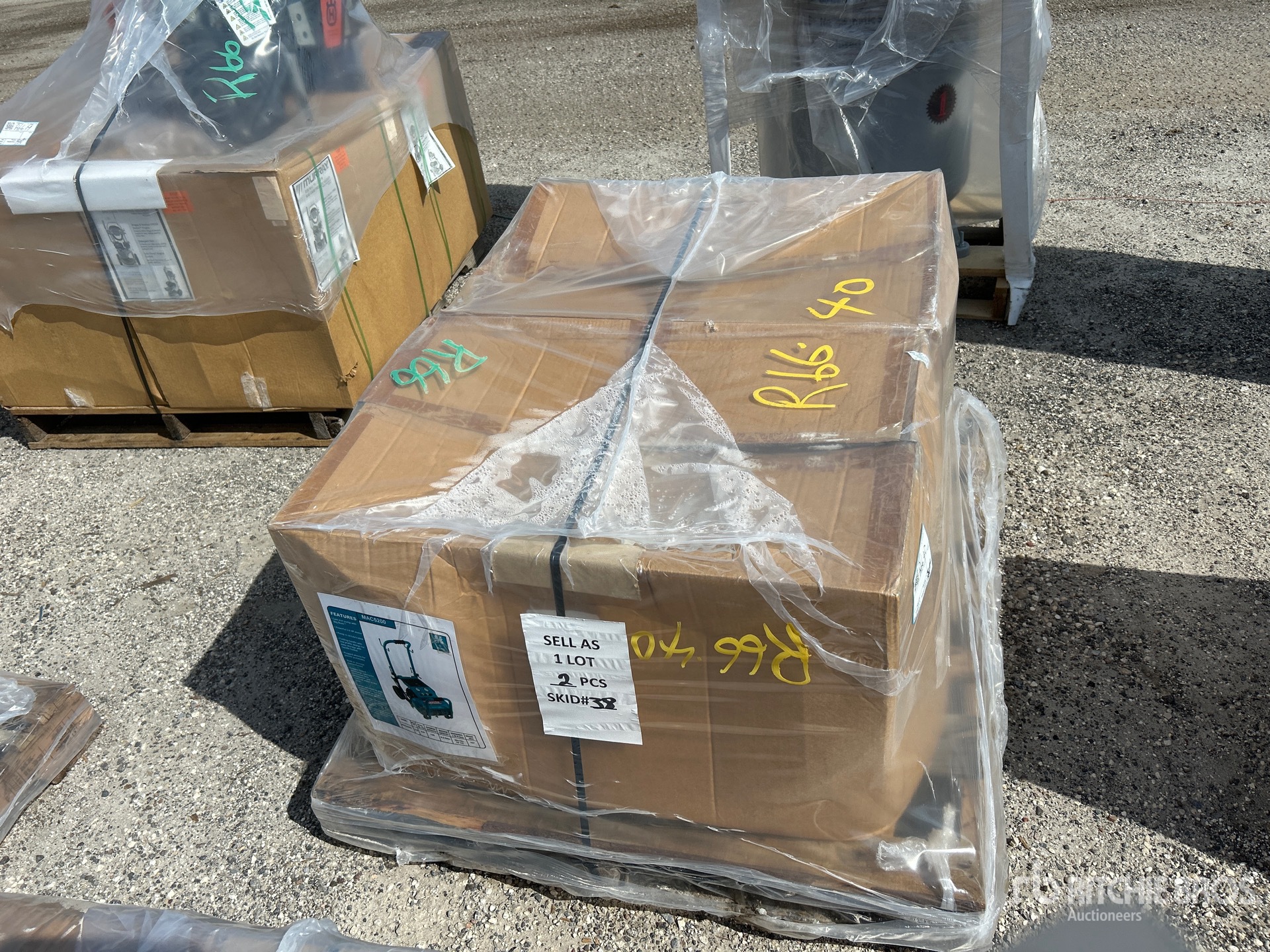 Quantity of (2) MAC 5200 3 HP Air Compressor