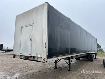 2005 Demonte 48 ft T/A Spread Axle Curtain Side Trailer