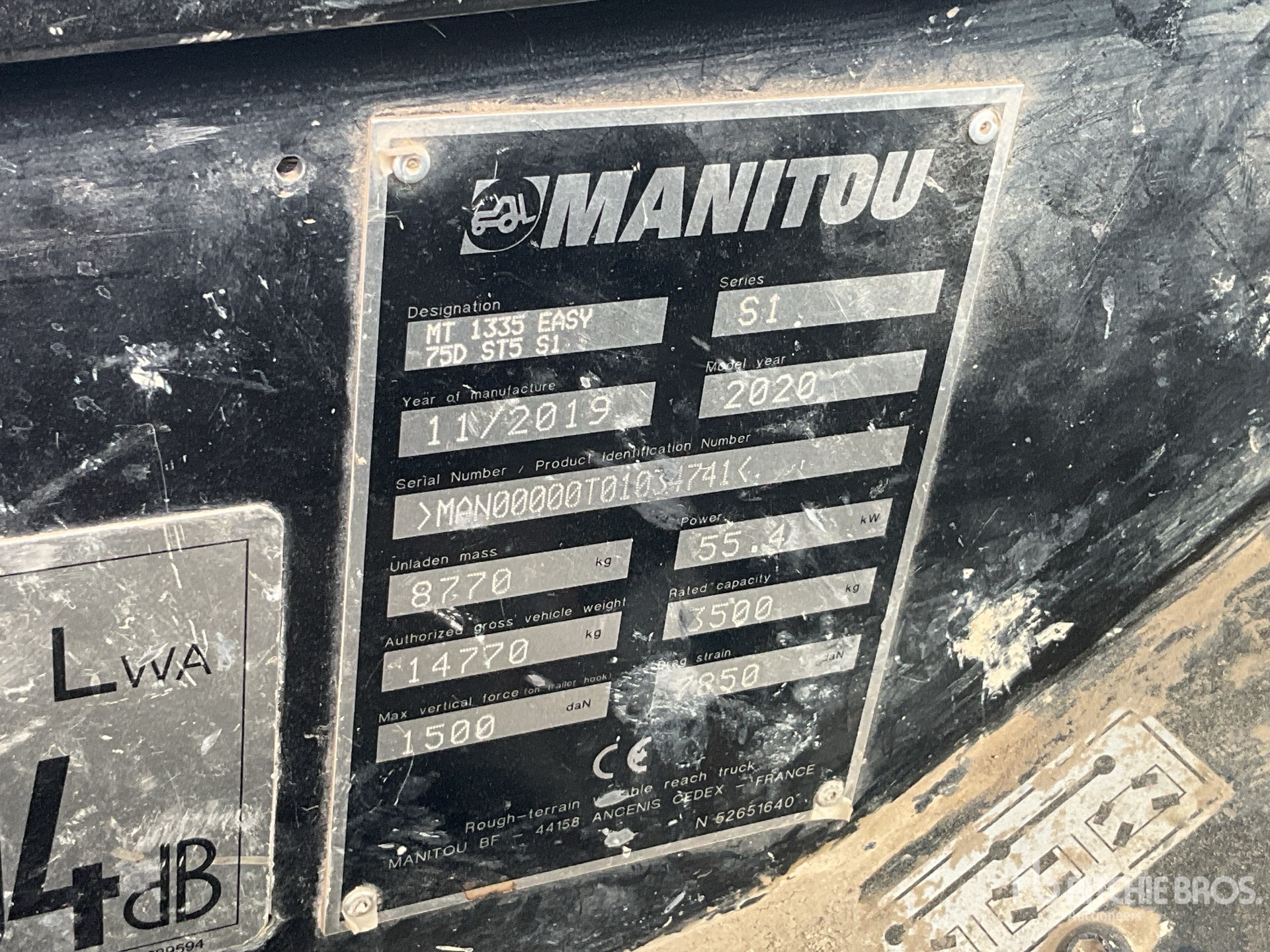 2019 Manitou MT1335 Manipulador Telescópico