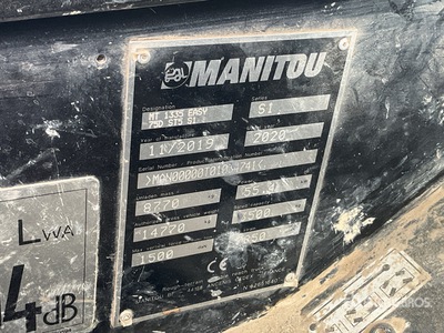 2019 Manitou MT1335 Manipulador Telescópico