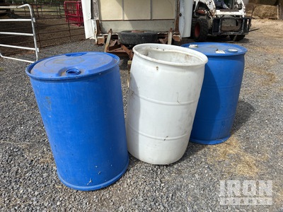 Quantity of (3) Plastic Barrels