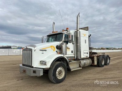 2009 Kenworth T800 6x4 Sleeper Autocarro con argano