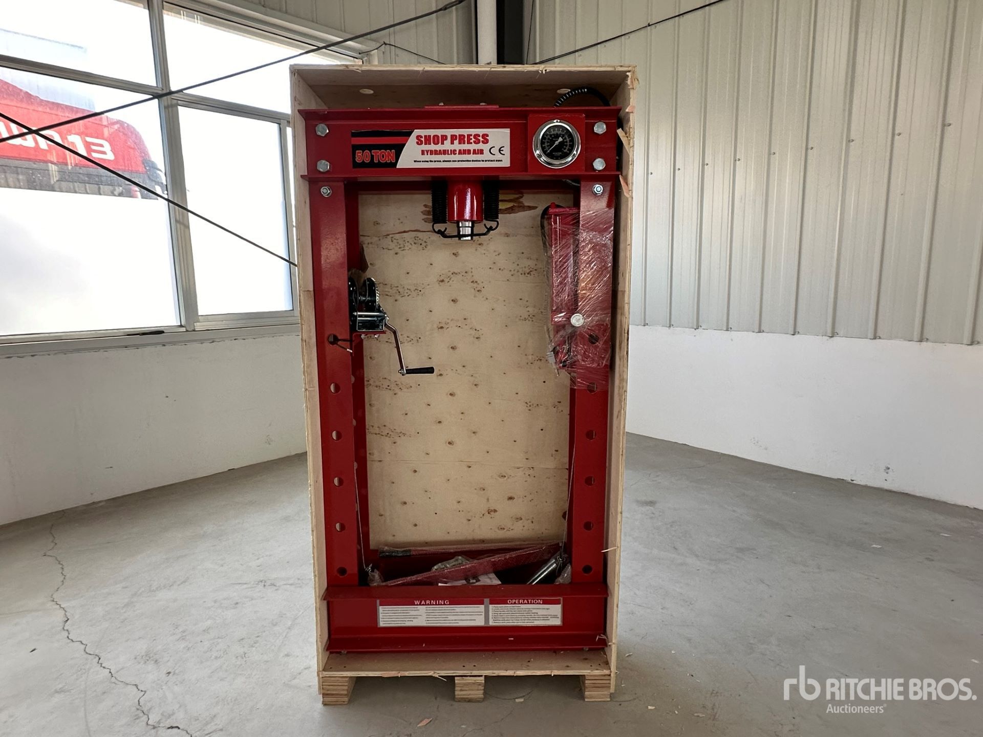 2025 Agriquip GLHP50 50 ton Air/Hydraulic Shop Press (Unused)