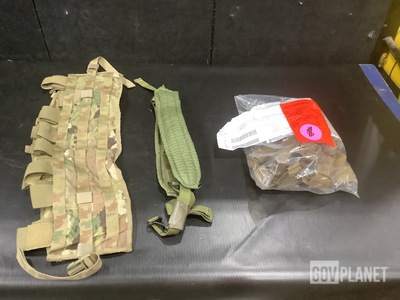 (93) Assault Panels, (5) Assorted Holsters, (3) Tactical Vests & Assorted Items