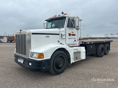 1996 Peterbilt 377 6x4 Flatbed Truck