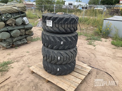 (4) 12x16.5NHS Skid-Steer Loader Tires w/Wheels