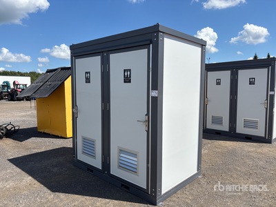 2025 Bastone 6 ft 9 in x 4 ft 3 in 2 Person Skid-Mounted Portable Toilet (Unused)