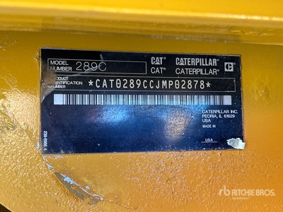 2012 Cat 289C Chargeuse sur rails compacte