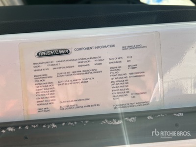 2020 Freightliner Cascadia 126 6x4 Cabina con cuccetta per trattore stradale