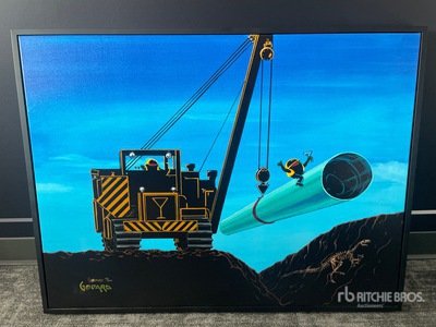 Michael Godard 28 In x 38 In Painting Divers - Magasin, entrepôt, consommateur