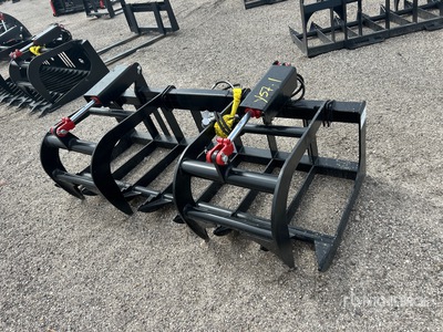 All-Star 72 In E-Series Root Skid Steer Grapple (Unused)