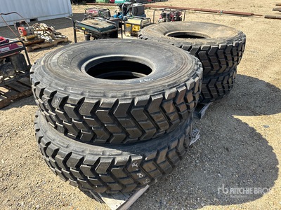 Quantity of (4) Bridgestone VSTEEL K Traction 16.00R24 Re-Tread إطارات المعدات