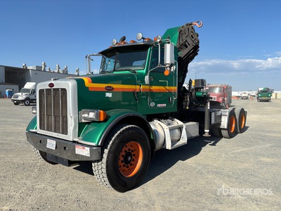 Palfinger PK42502 15366 lb Knuckle Boom on 2012 Peterbilt 365 6x4 Crane Truck