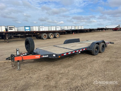 2017 Brandt 20 ft T/A Tilt Deck Trailer