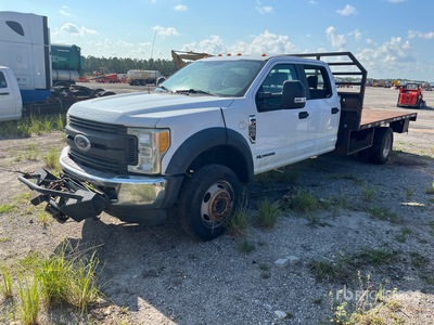 2017 Ford F-550 XL 4x4 Crew Cab Table Top Truck (Inoperable)