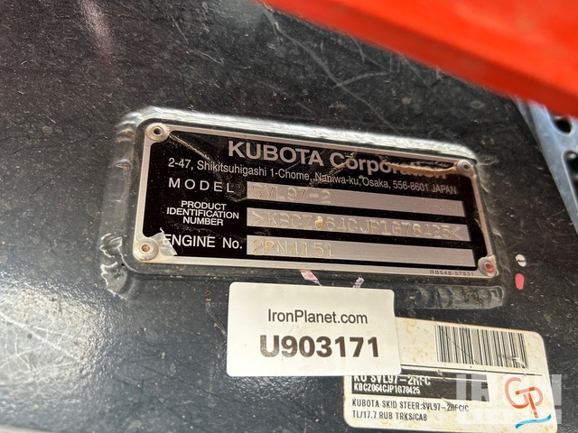 MINI CARGADOR SOBRE ORUGAS 2023 KUBOTA SVL972HFC