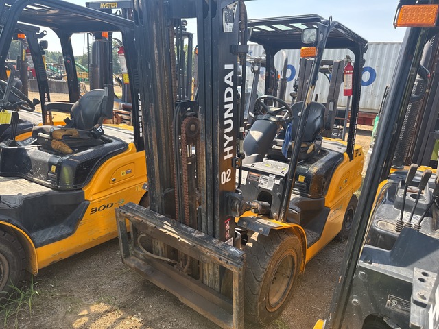 2021 (unverified) Hyundai 30D-9 5890 lb Pneumatic Tire Forklift