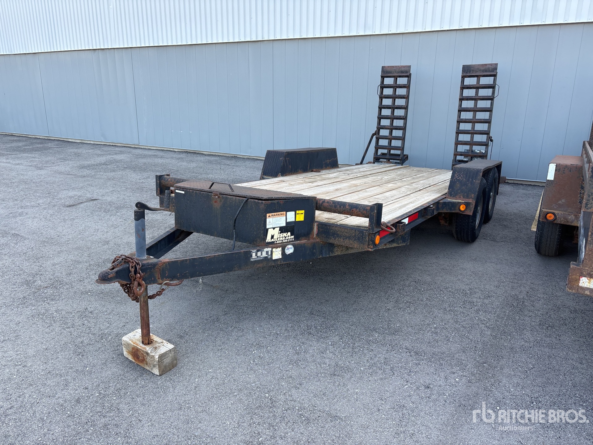 2009 Miska 16 ft T/A Equipment Trailer
