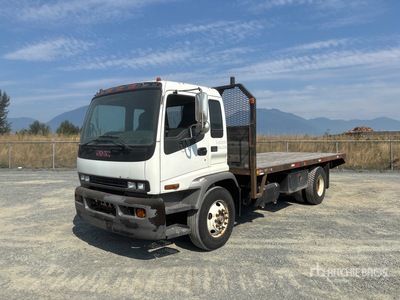 2008 GMC T-Series 4x2 Ciężarówka z płaską platformą