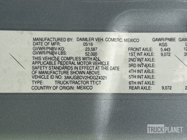 CAMIóN 2017 FREIGHTLINER