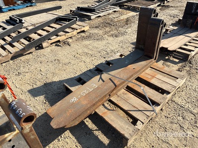 Quantity of (4) Genie 60 in Telehandler Fork Tines