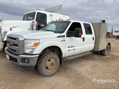 2016 Ford F-350 XLT 4x4 Crew Cab Flatbed Truck (Inoperable)