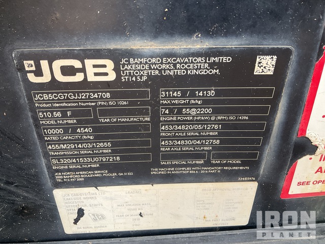 MANIPULADOR 2018 JCB