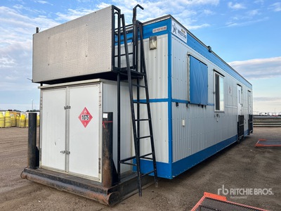 2009 Greensmart WST-FA-12-008 40 ft x 12 ft Skid-Mounted Medic Shack Wellsite