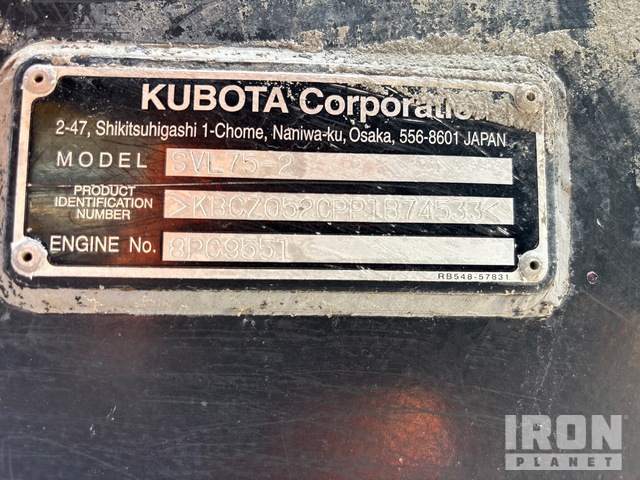 MINI CARGADOR SOBRE ORUGAS 2023 KUBOTA SVL752